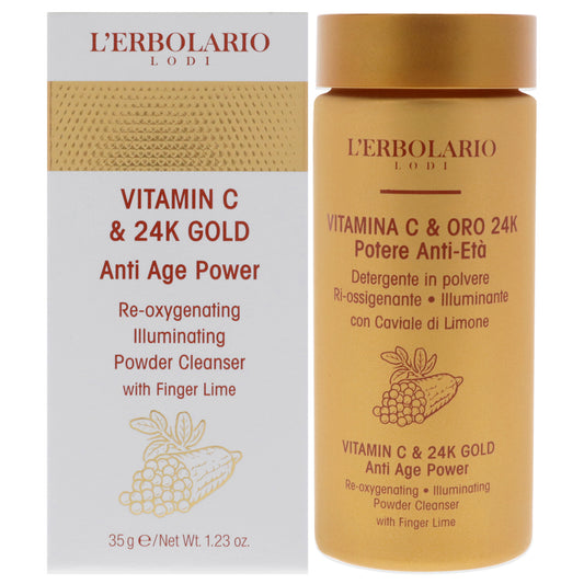 Vitamin C And 24K Gold Anti-Age Power by LErbolario for Women - 1.23 oz Cleanser