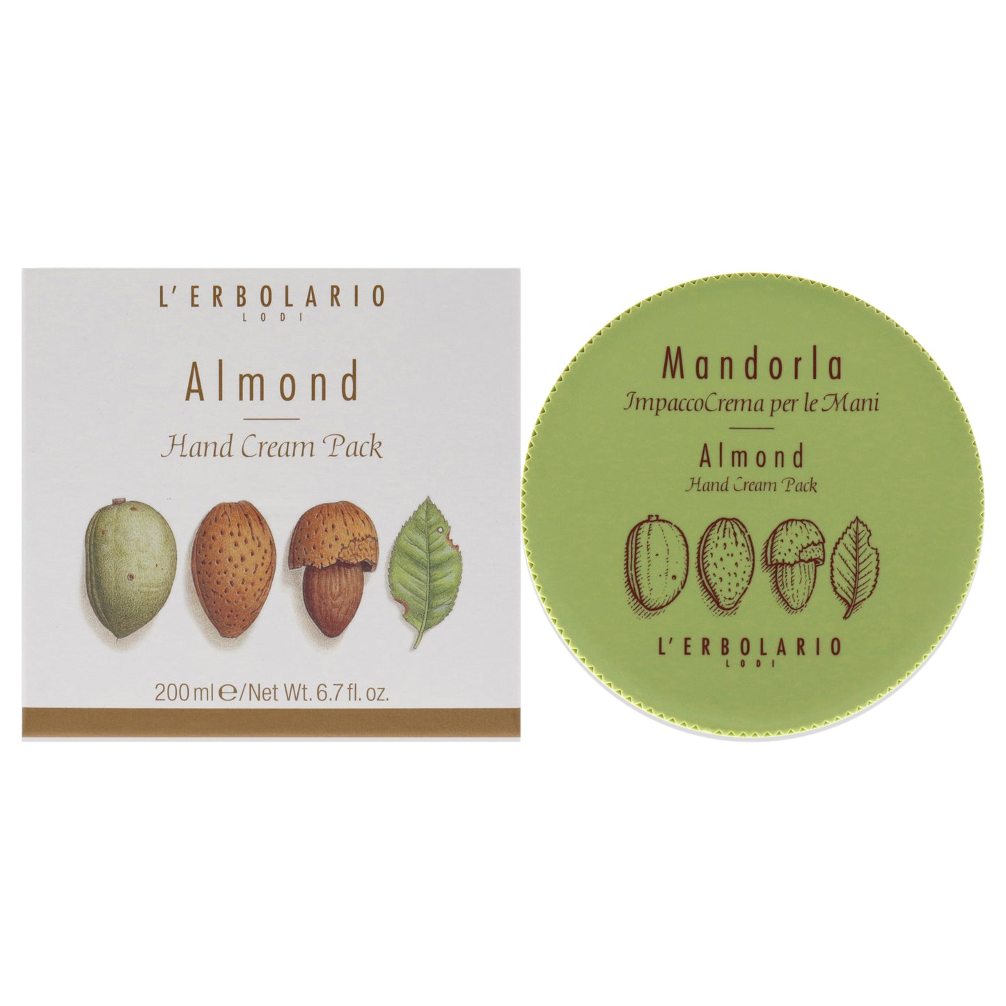 Hand Cream - Almond by Lerbolario for Women - 6.7 oz Cream