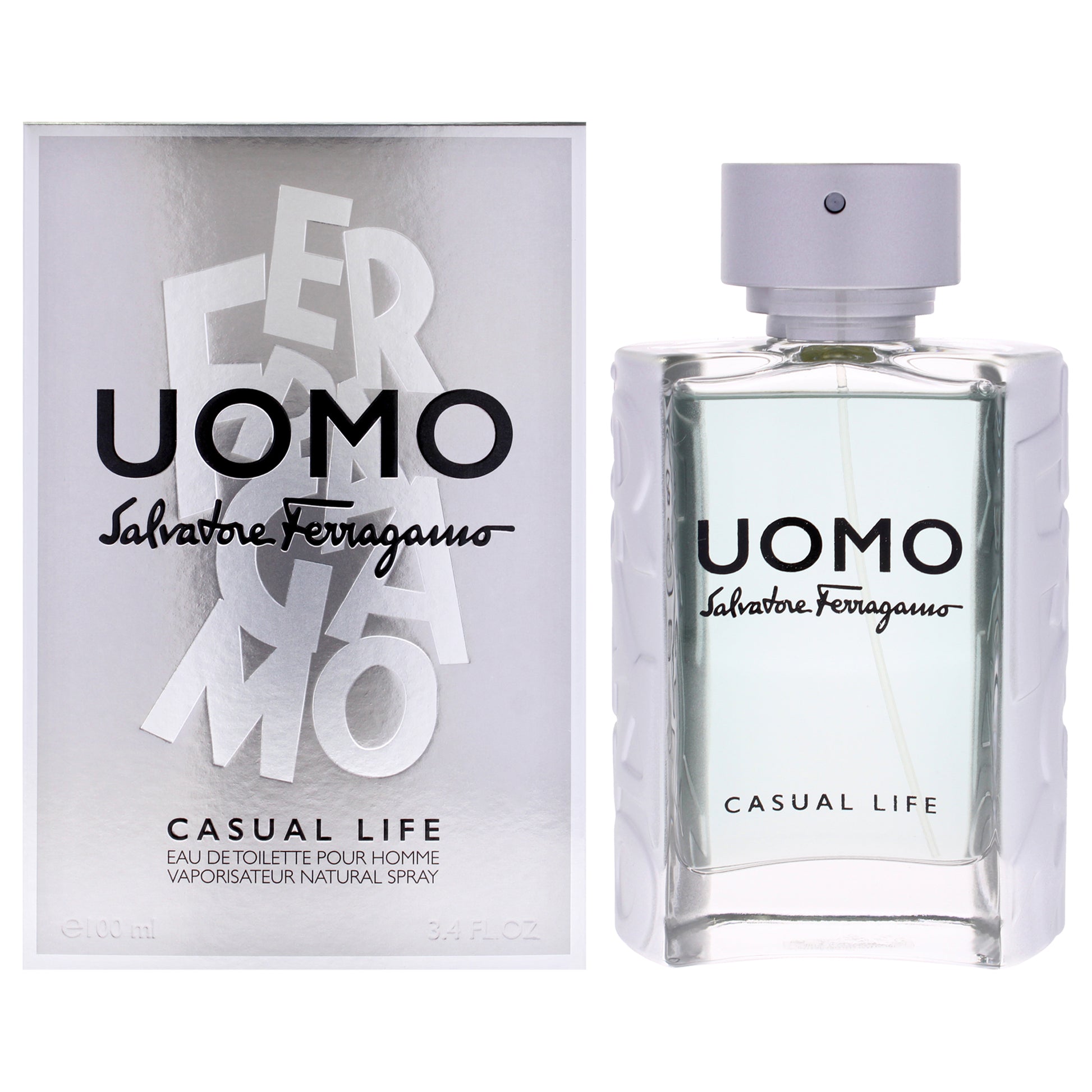Uomo Casual Life by Salvatore Ferragamo for Men - 3.4 oz EDT Spray