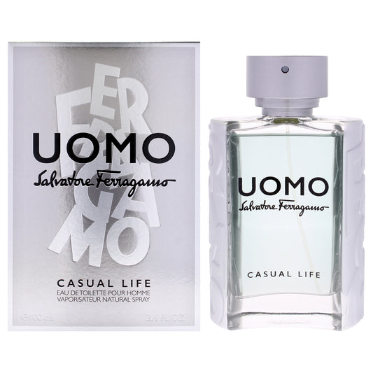Uomo Casual Life by Salvatore Ferragamo for Men - 3.4 oz EDT Spray
