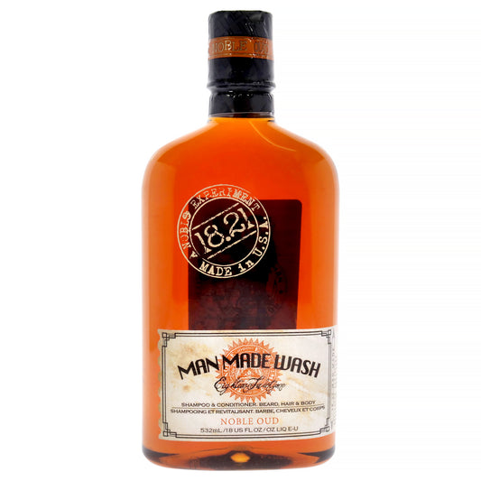 Man Made Wash - Noble Oud by 18.21 Man Made for Men - 18 oz 3-In-1 Shampoo, Conditioner and Body Wash