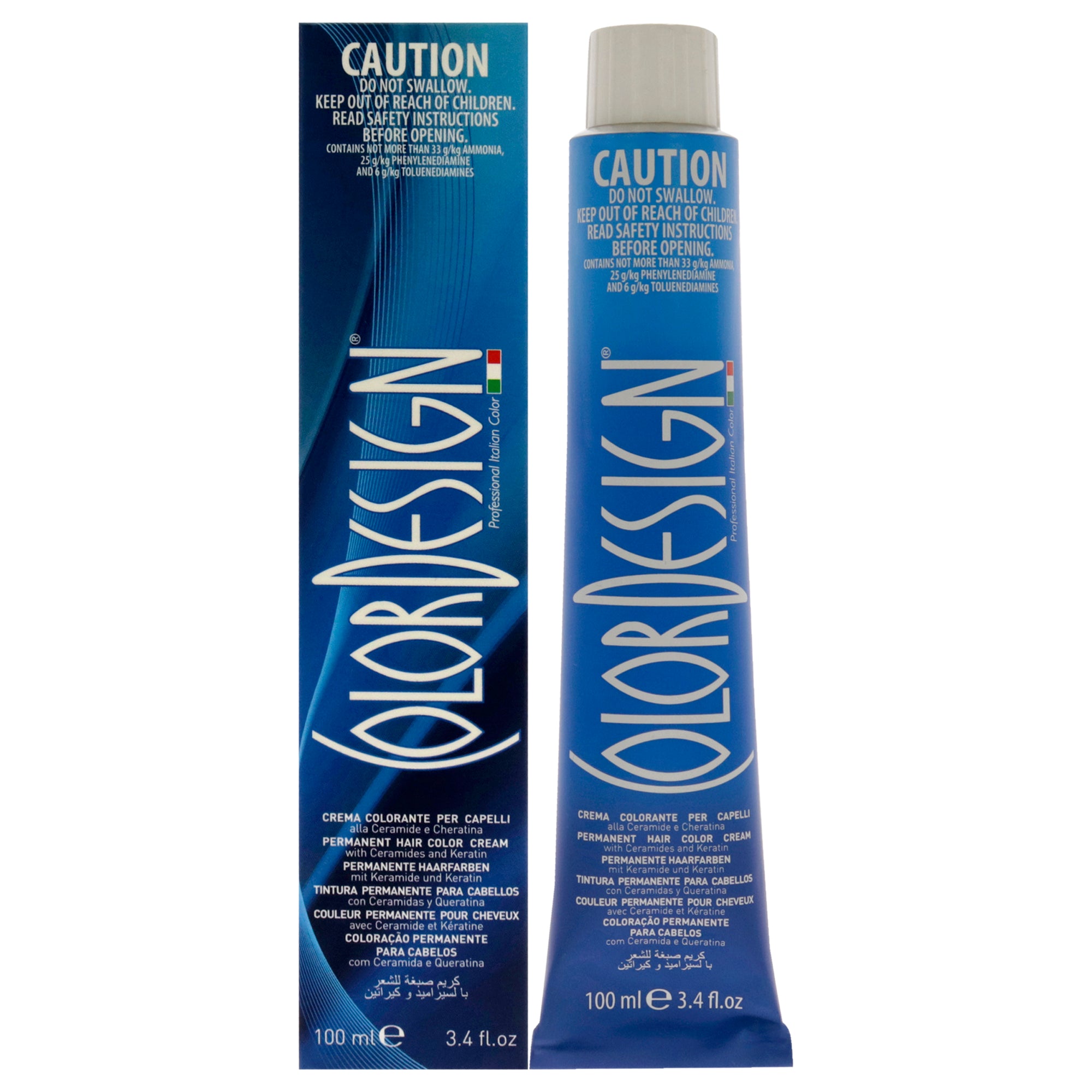 Permanent Hair Color - 2 Darkest Brown by ColorDesign for Unisex - 3.4 oz Hair Color