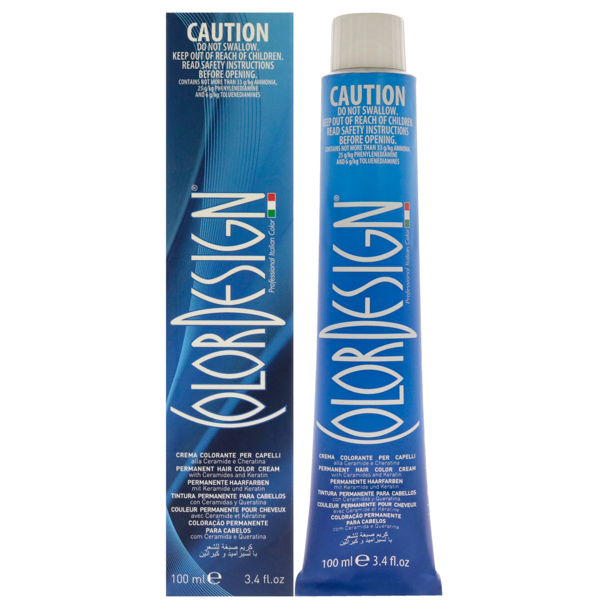 Permanent Hair Color - 4 4N Brown by ColorDesign for Unisex - 3.4 oz Hair Color