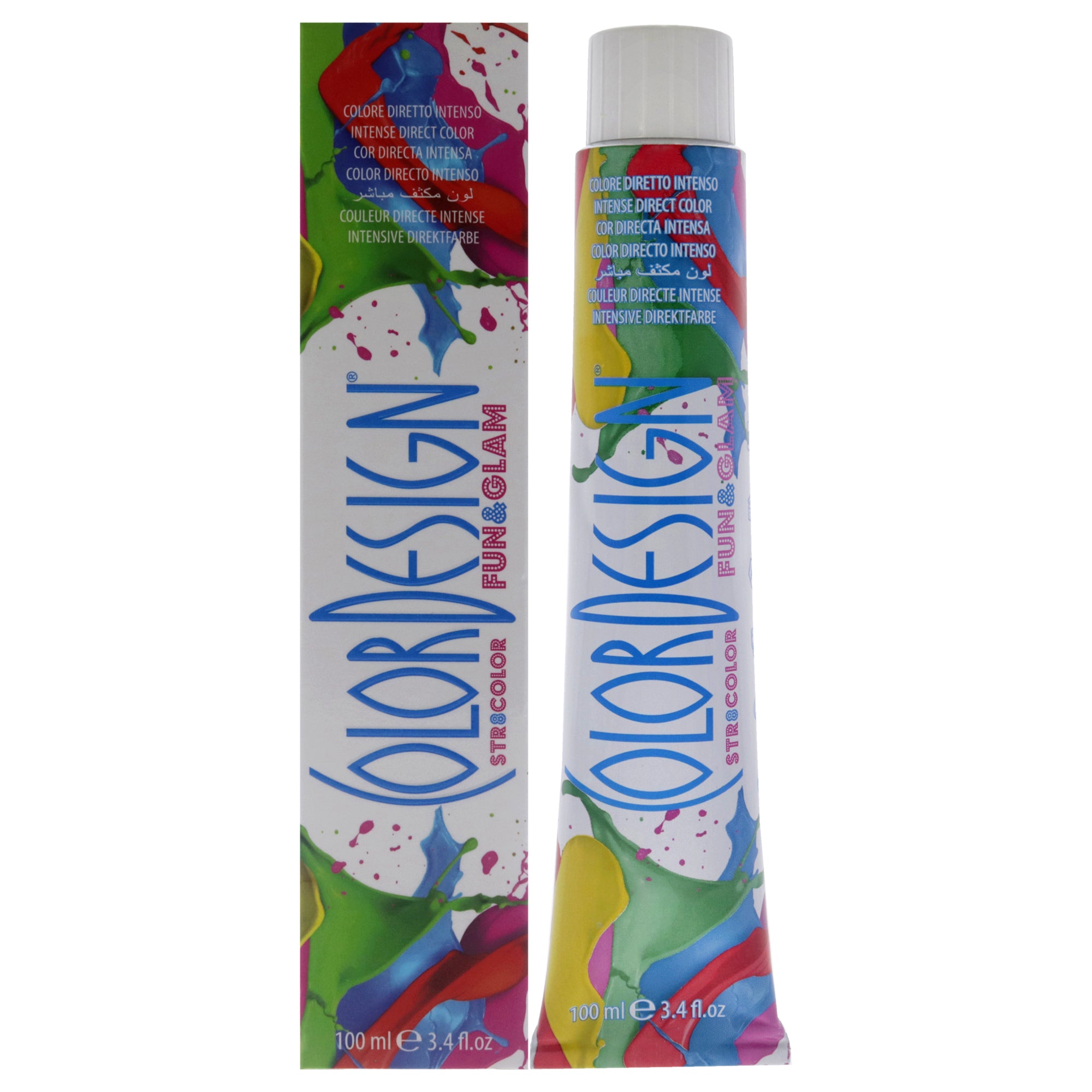 Fun and Glam Demi-Permanent Hair Color - Fresh Orange by ColorDesign for Unisex - 3.4 oz Hair Color