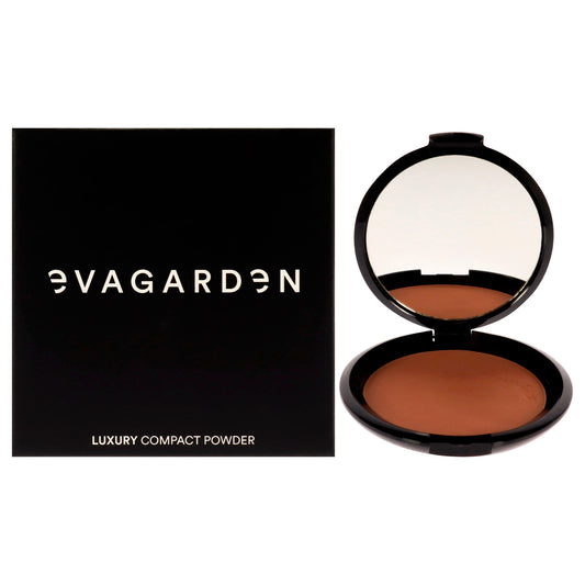 Luxury Compact Powder - 894 Raw Sienna Dark by Evagarden for Women - 0.35 oz Powder