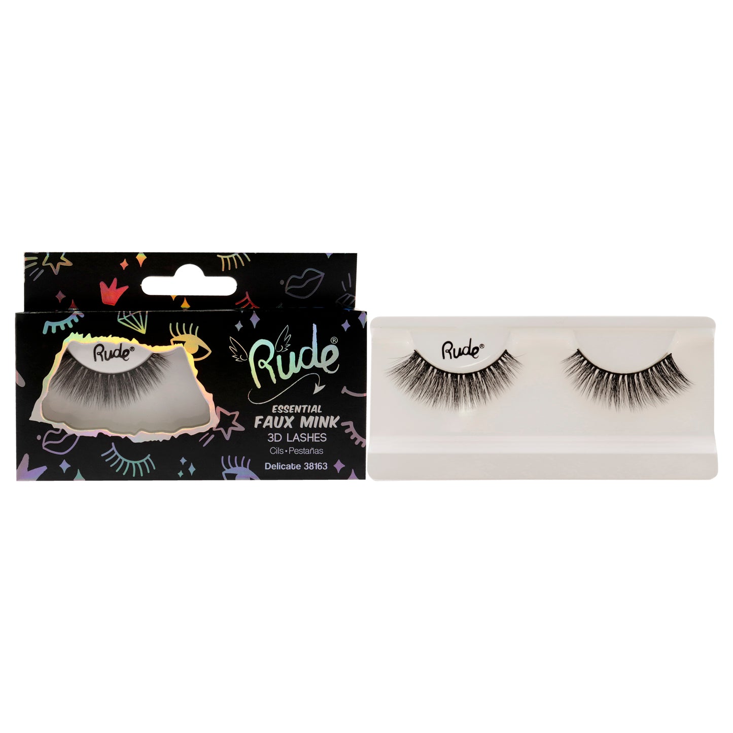 Essential Faux Mink 3D Lashes - Delicate 1 Pair Eyelashes