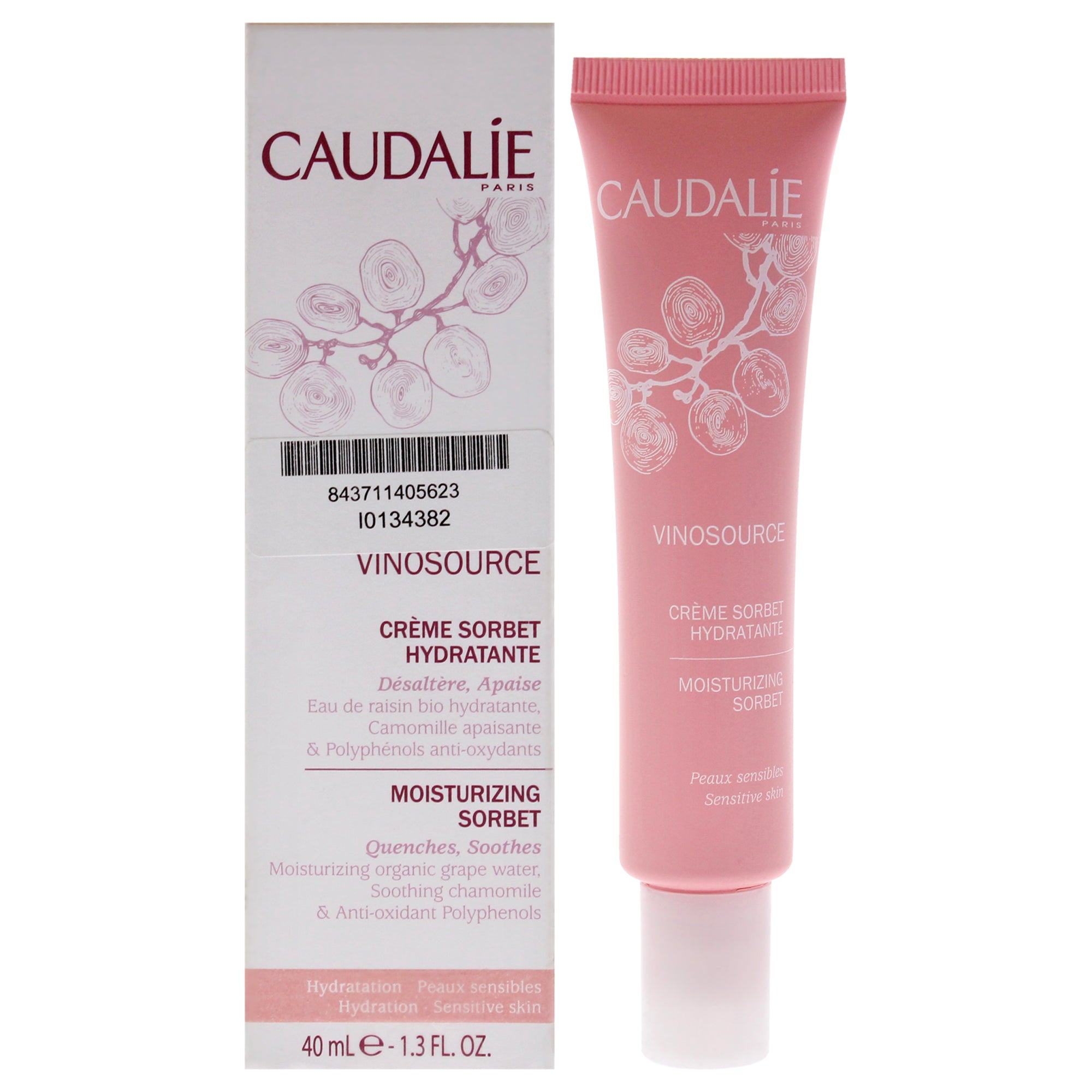 Vinosource Moisturizing Sorbet by Caudalie for Women - 1.3 oz Cream (Tester)