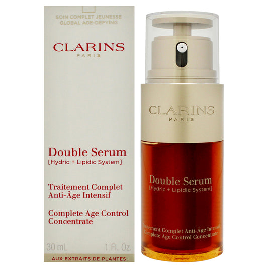 Double Serum Complete Age Control Concentrate by Clarins for Unisex - 1 oz Serum (Tester)