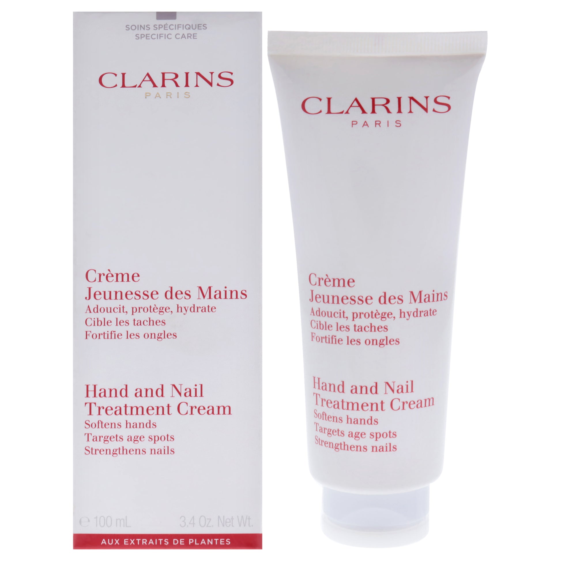 Hand and Nail Treatment Cream by Clarins for Unisex - 3.4 oz Cream (Tester)