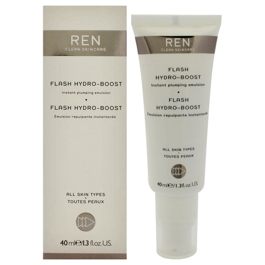 Flash Hydro-Boost Instant Plumping Emulsion by REN for Unisex - 1.3 oz Emulsion (Tester)