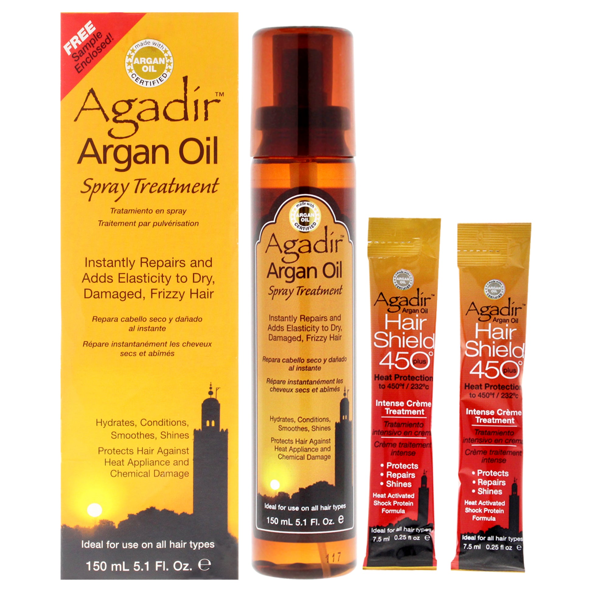 Argan Oil Spray Treatment by Agadir for Unisex - 5.1 oz Treatment (Tester)