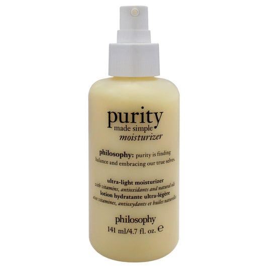 Purity Made Simple Ultra Light Moisturizer by Philosophy for Women - 4.7 oz Moisturizer (Tester)