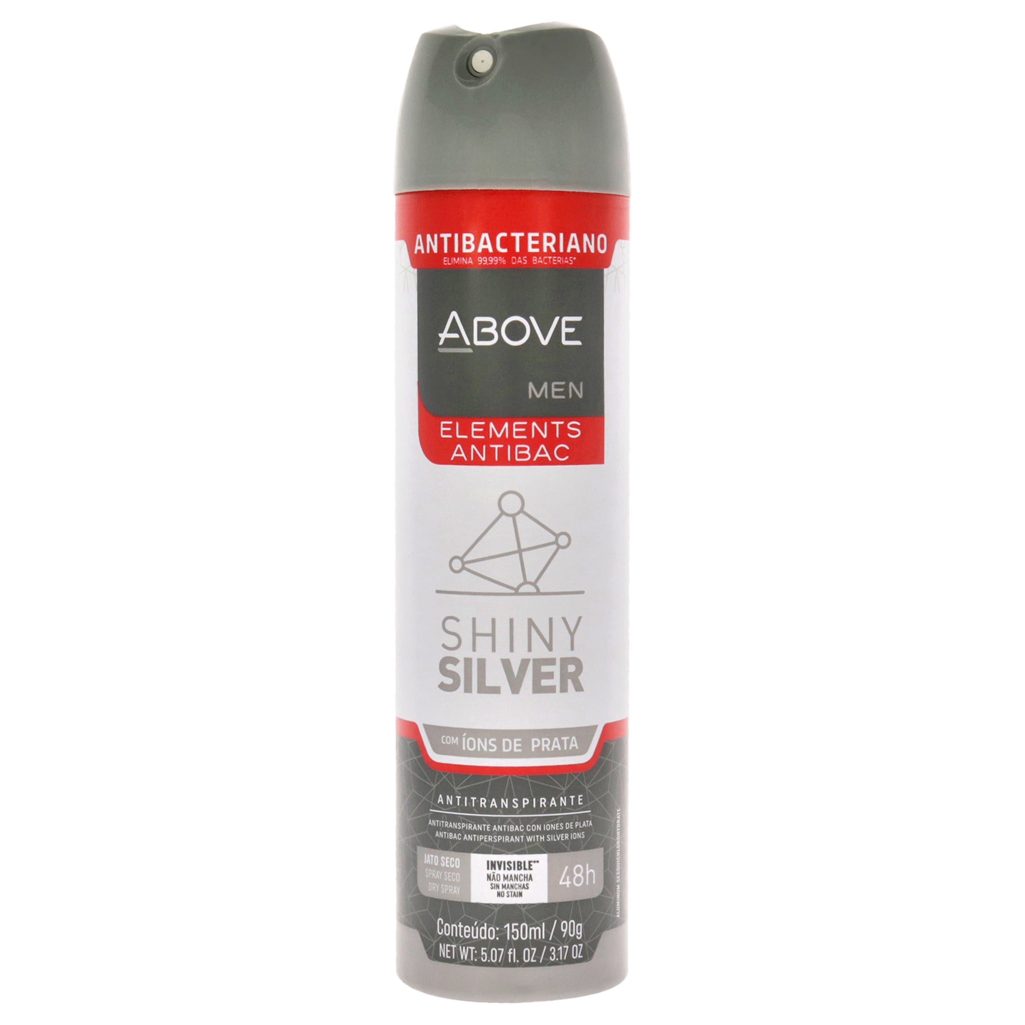 48 Hours Elements Antibac Antiperspirant Deodorant - Shine Silver for Men by Above