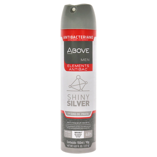 48 Hours Elements Antibac Antiperspirant Deodorant - Shine Silver by Above for Men - 3.17 oz Deodorant Spray