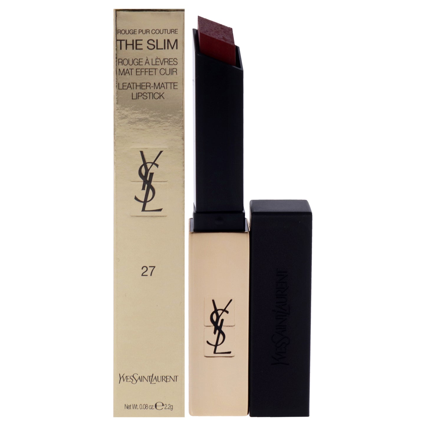Rouge Pur Couture The Slim Matte Lipstick - 27 Conflicting Crimson 0.08 oz Lipstick