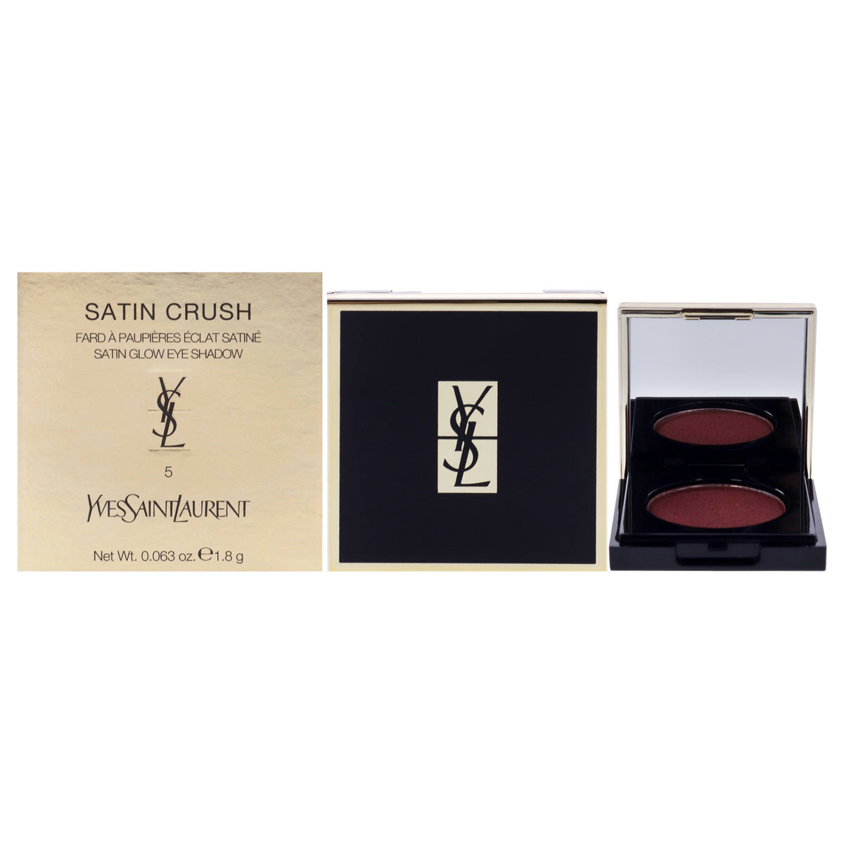 Satin Crush Mono Eyeshadow - 5 Radical Rust by Yves Saint Laurent for Unisex - 0.063 oz Eye Shadow