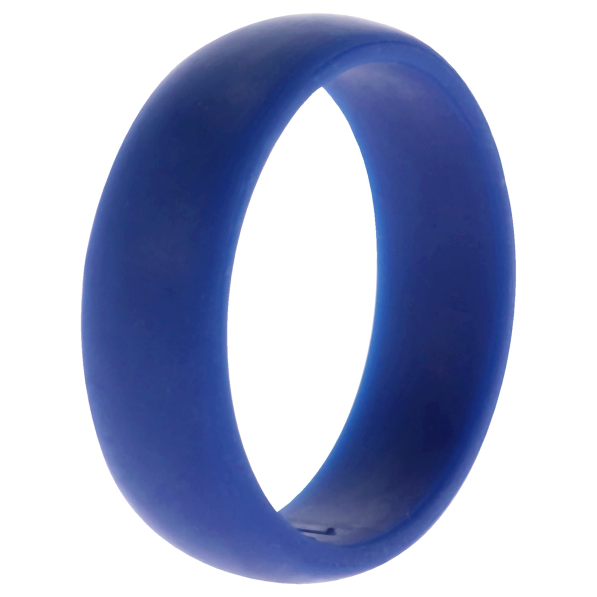 Silicone Wedding Ring Dome Style - Blue by ROQ for Men - 16 mm Ring