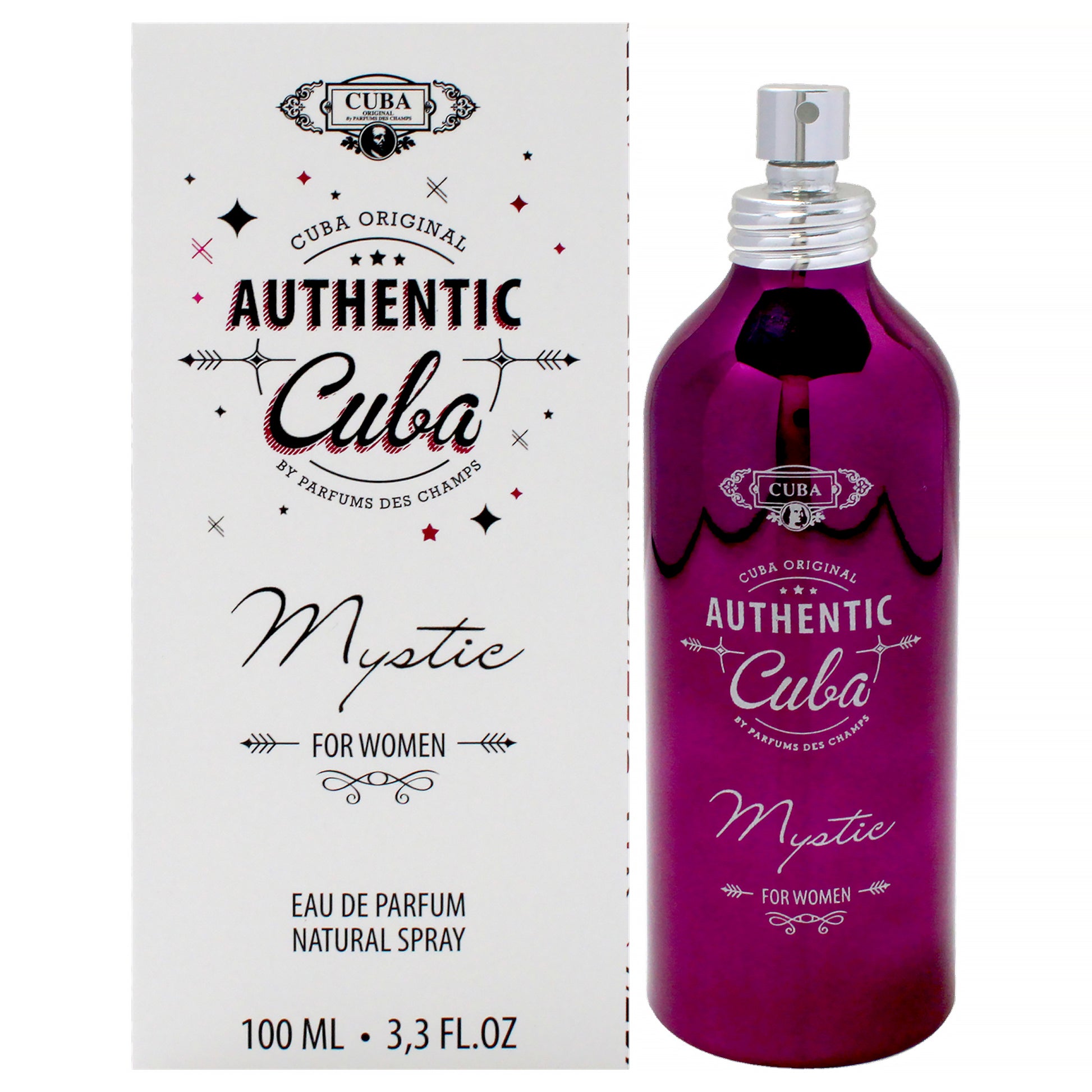 Cuba Authentic Mystic by Cuba for Women - 3.3 oz EDP Spray