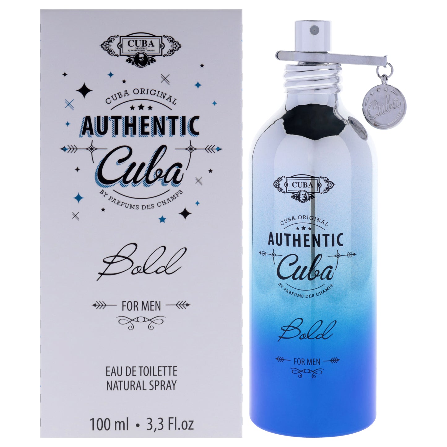Cuba Authentic Bold by Cuba for Men - 3.3 oz EDT Spray