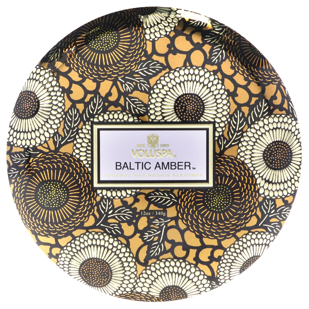 Japonica Collection 3 Wick Tin Candle - Baltic Amber by Voluspa for Unisex - 12 oz Candle