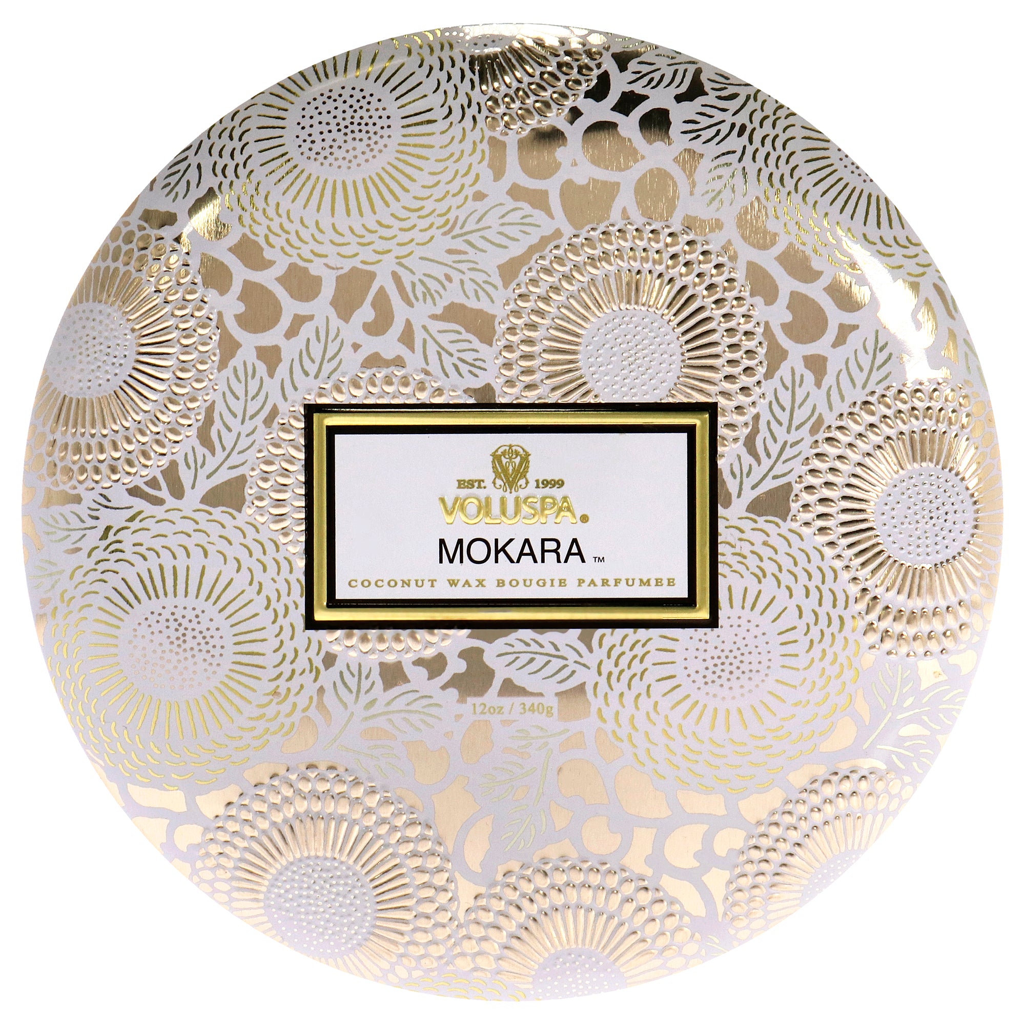 Japonica Collection 3 Wick Tin Candle - Mokara by Voluspa for Unisex - 12 oz Candle