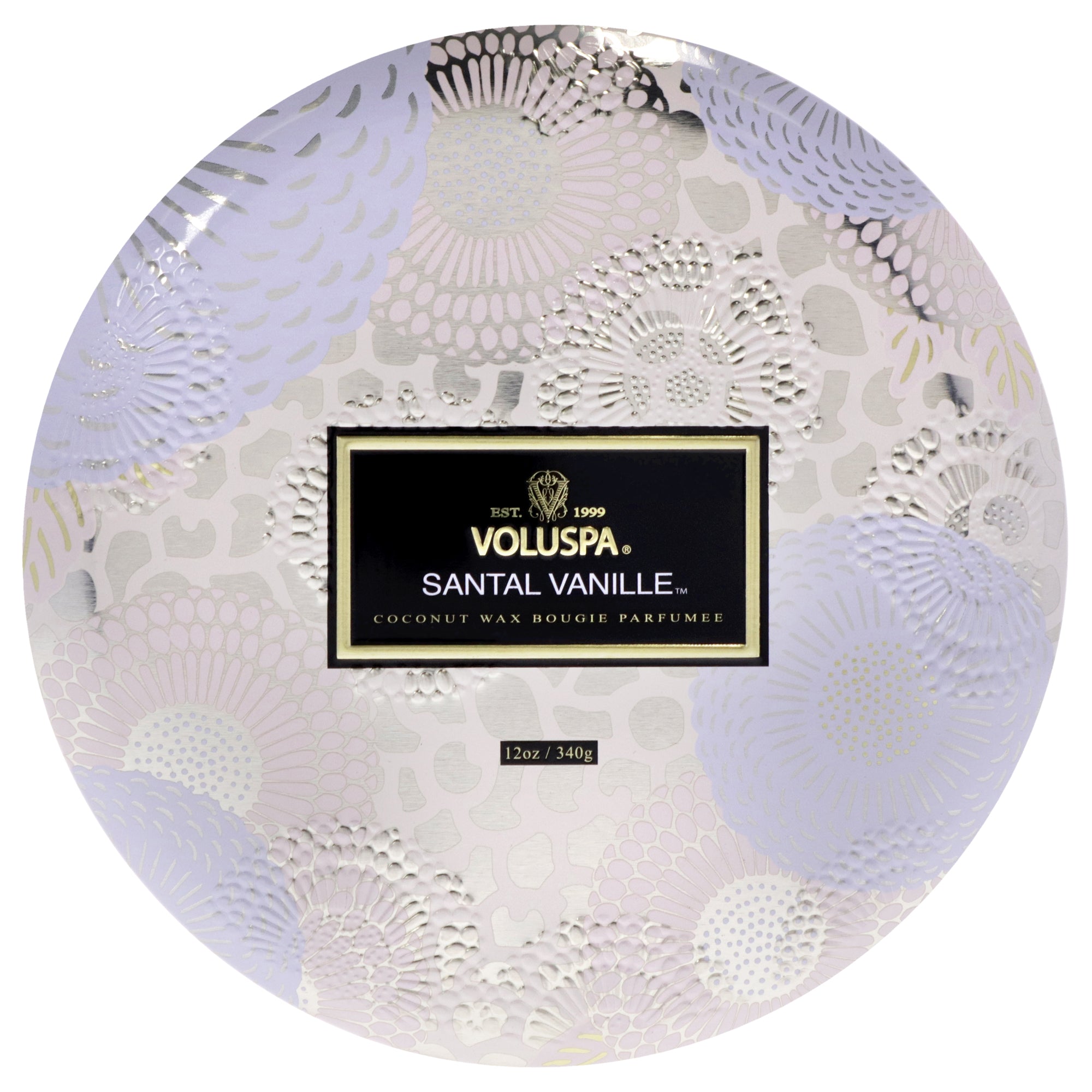 Japonica Collection 3 Wick Tin Candle - Santal Vanille by Voluspa for Unisex - 12 oz Candle