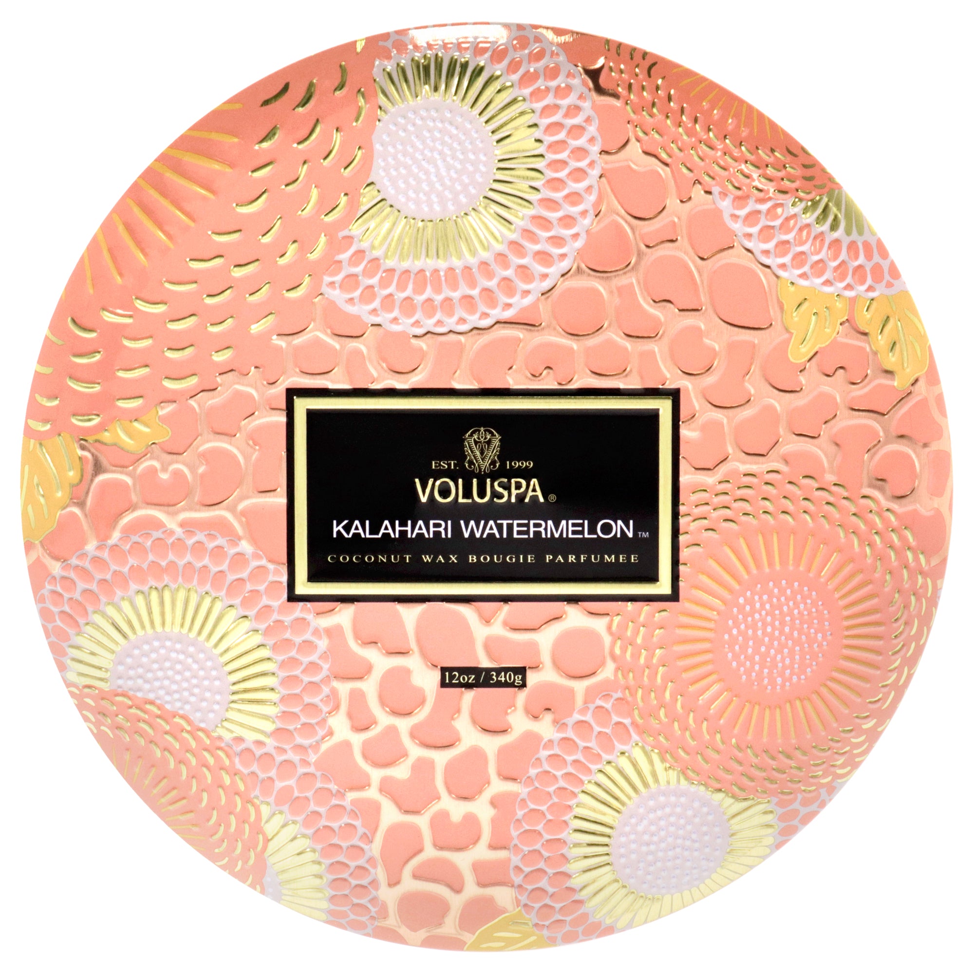 Japonica Collection 3 Wick Tin Candle - Kalahari Watermelon by Voluspa for Unisex - 12 oz Candle