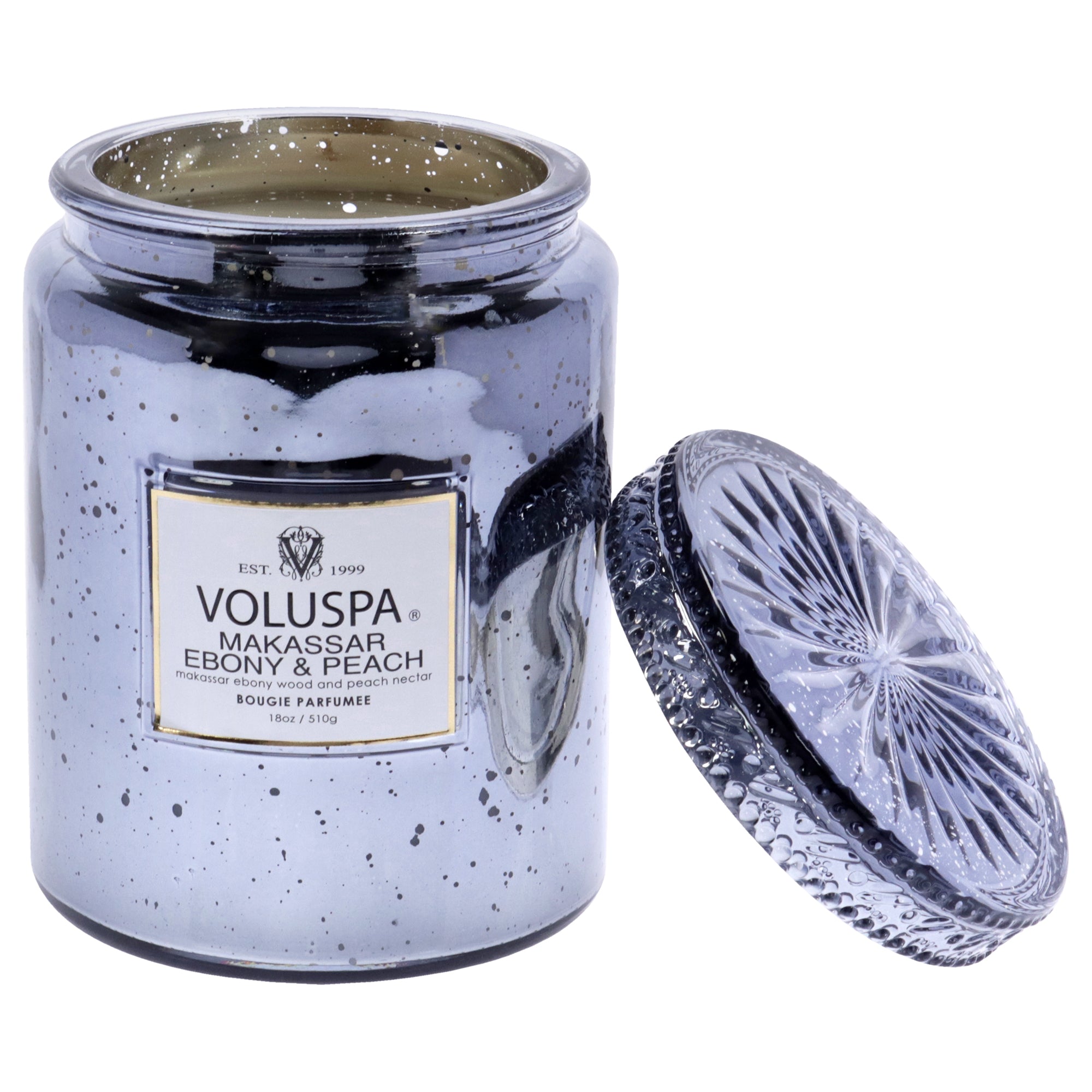 Candle Large - Makassar Ebony and Peach by Voluspa for Unisex - 18 oz Candle
