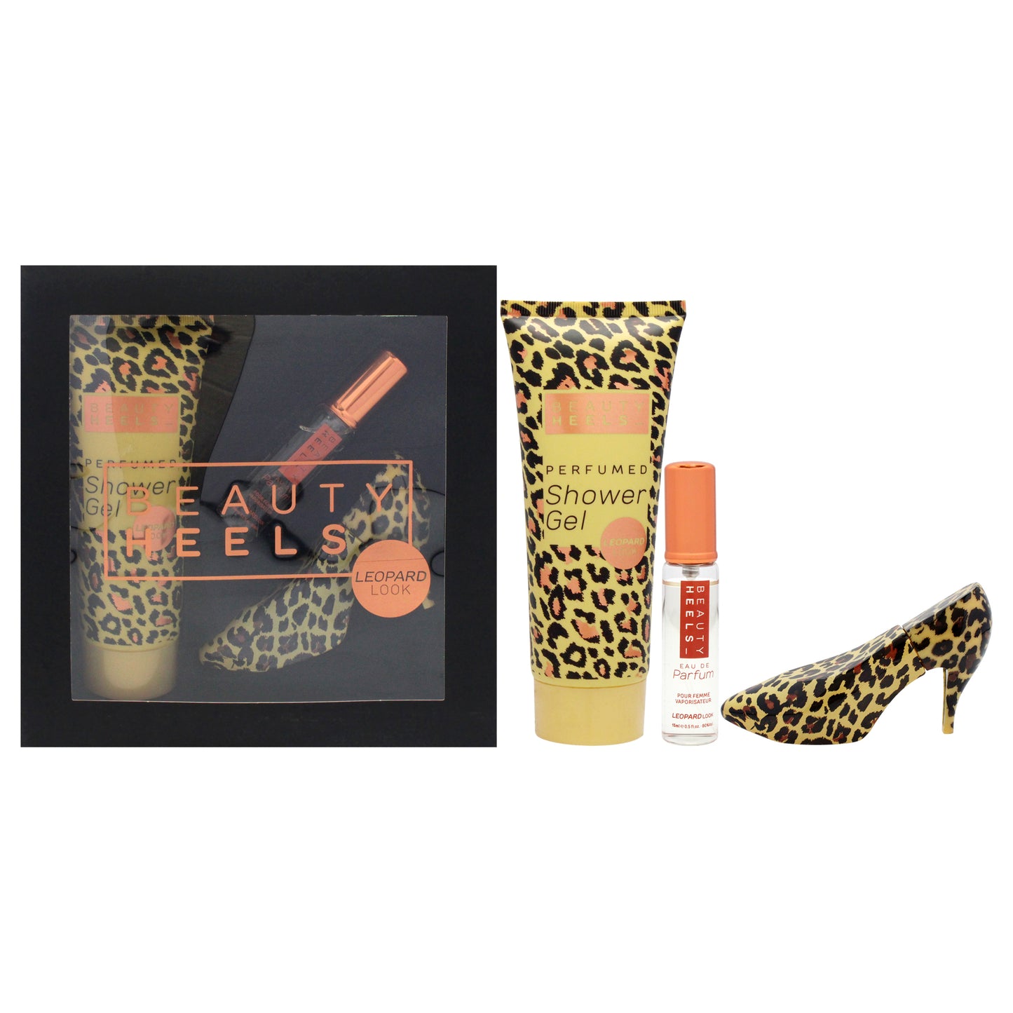 Beauty Heels Leopard Edition 3 Pc Gift Set 1oz EDP Spray