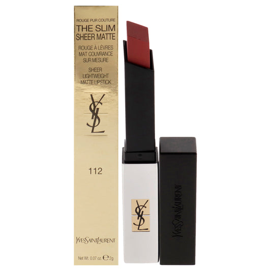 Rouge Pur Couture The Slim Sheer Matte Lipstick - 112 Raw Rosewood 0.07 oz Lipstick