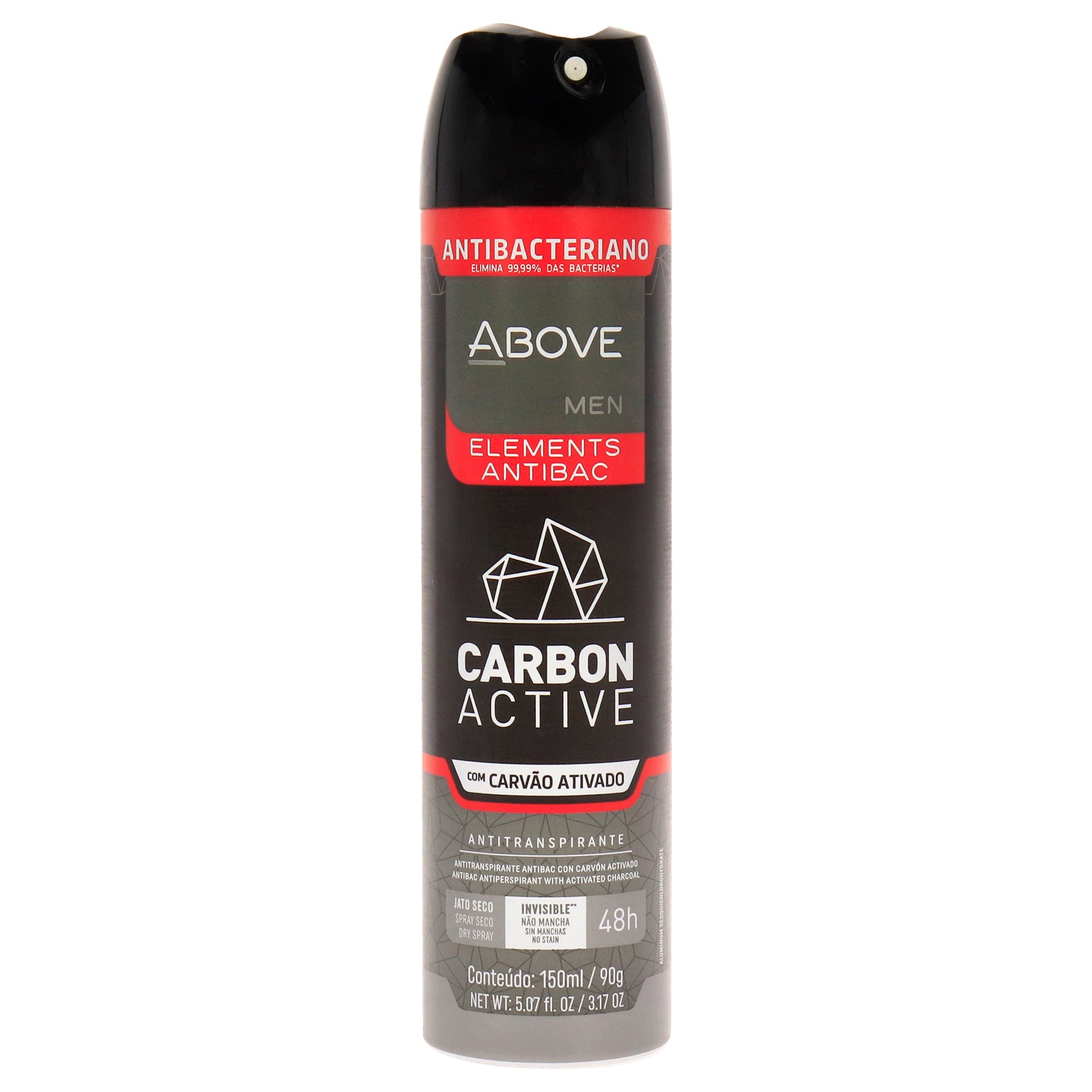 48 Hours Elements Antibac Antiperspirant Deodorant - Carbon by Above for Men - 3.17 oz Deodorant Spray