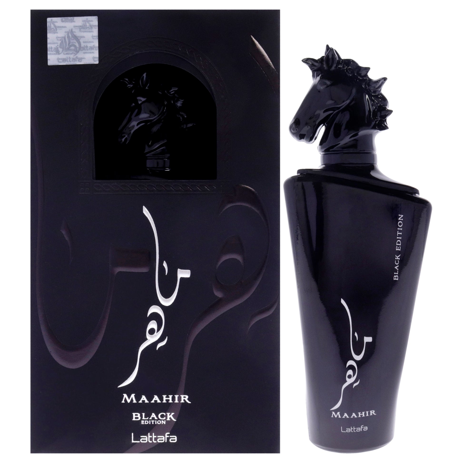 Maahir - Black Edition by Lattafa for Men - 3.4 oz EDP Spray