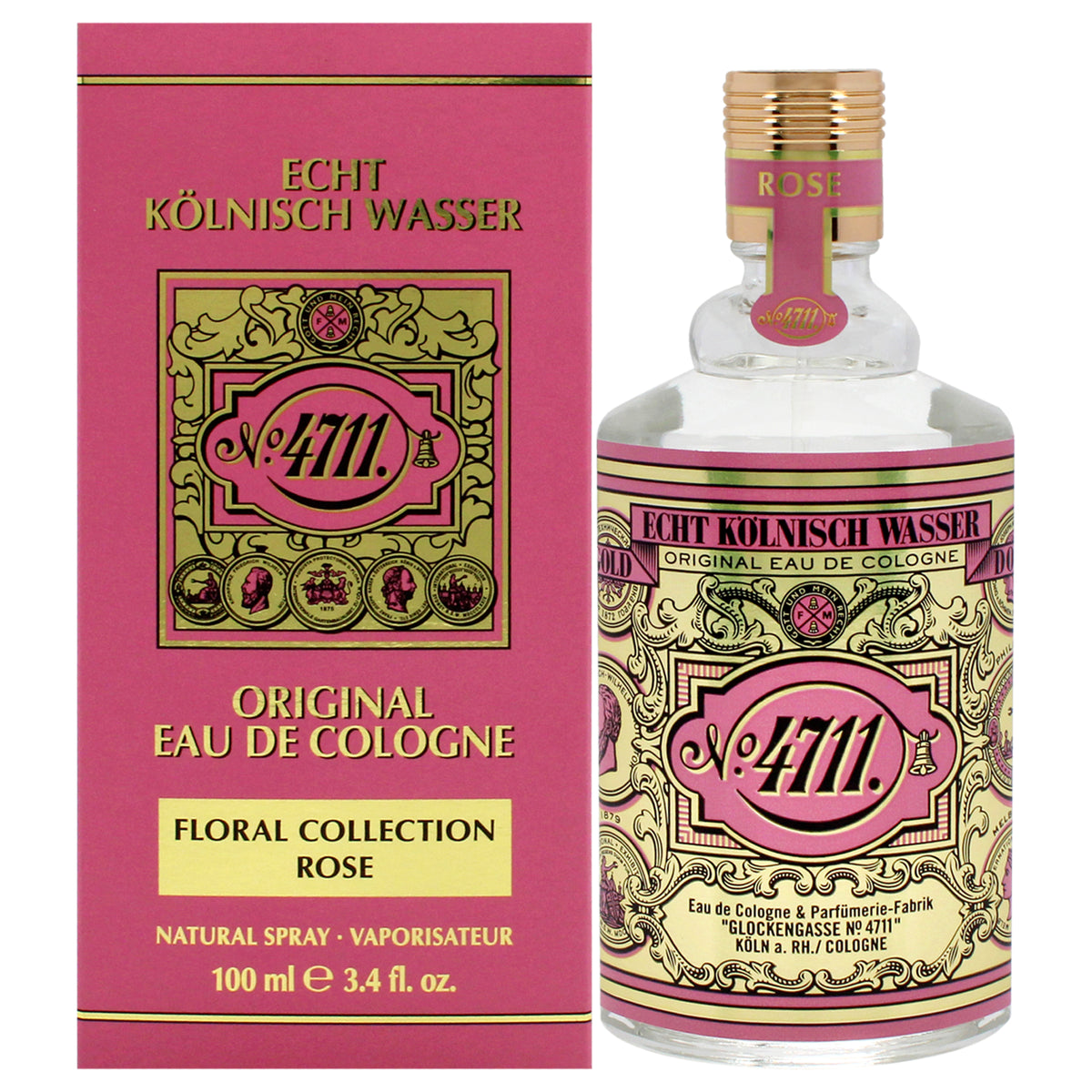 4711 Floral Collection - Rose by Muelhens for Women - 3.4 oz EDC Spray