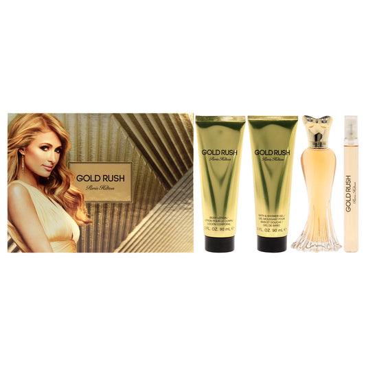 Gold Rush 4 Pc Gift Set 3.4oz EDP Spray