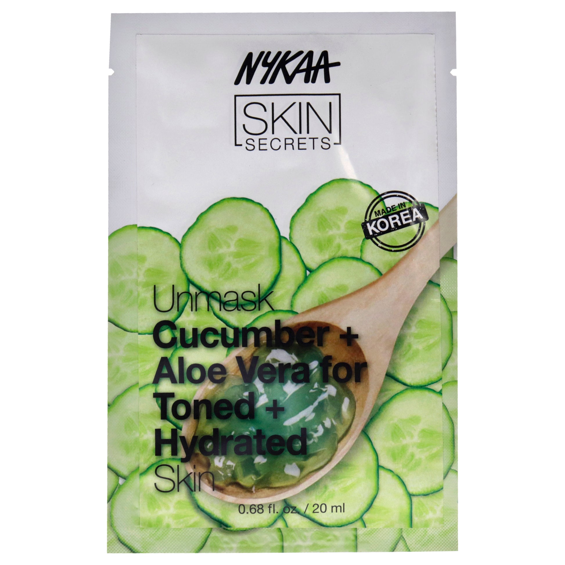 Skin Secrets Sheet Mask - Cucumber and Aloe by Nykaa Naturals for Women - 1 Pc Mask