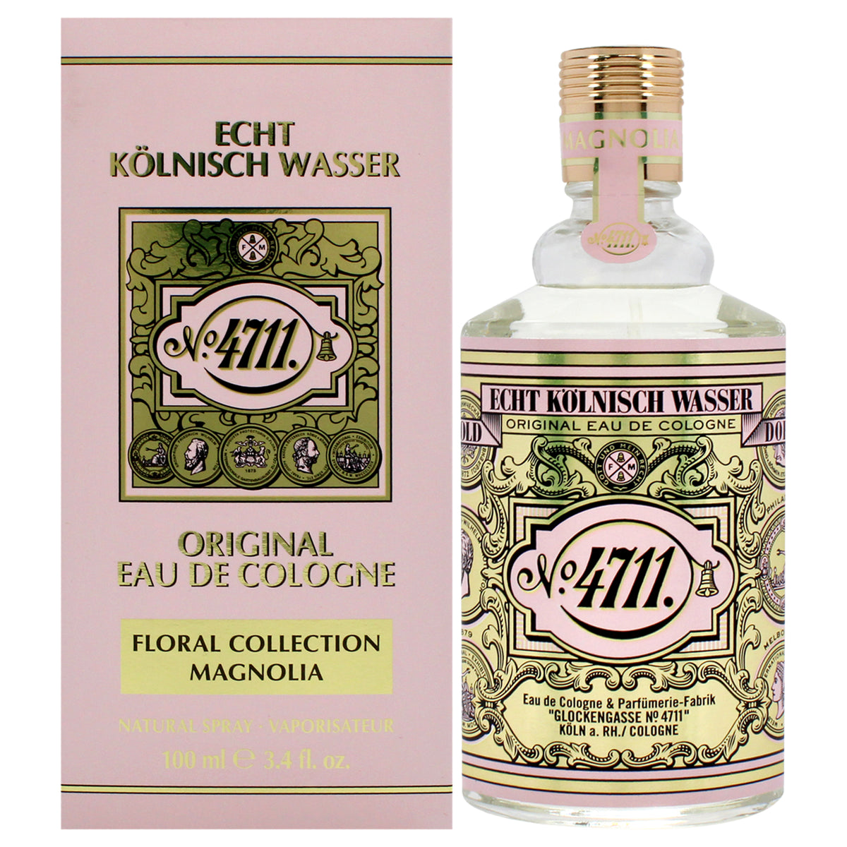 4711 Floral Collection - Magnolia by Muelhens for Women - 3.4 oz EDC Spray