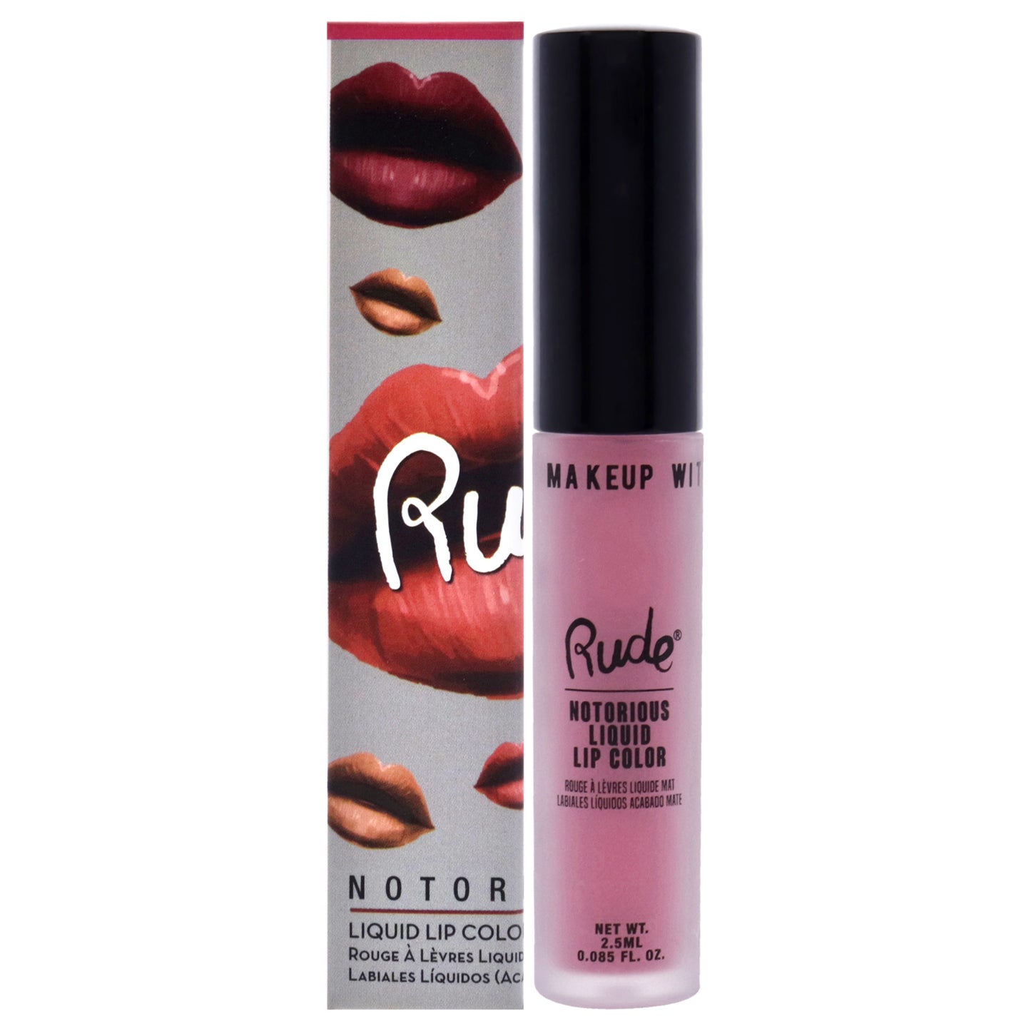 Notorious Liquid Lip Color - Nude Colony by Rude Cosmetics for Women - 0.1 oz Lipstick
