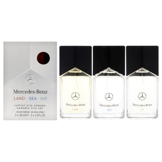 Mercedes Benz Lsa by Mercedes-Benz for Men - 3 Pc Gift Set 1.0oz Land EDP Spray, 1.0oz Sea EDP Spray, 1.0oz Air EDP Spray