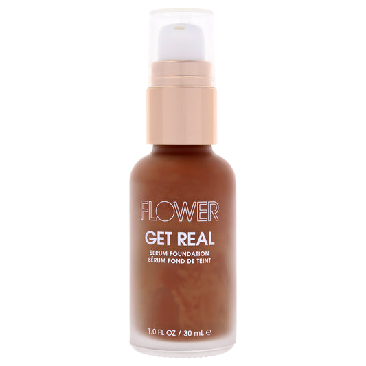 Get Real Serum Foundation - D4 Cocoa by Flower Beauty for Women - 1.0 oz Foundation