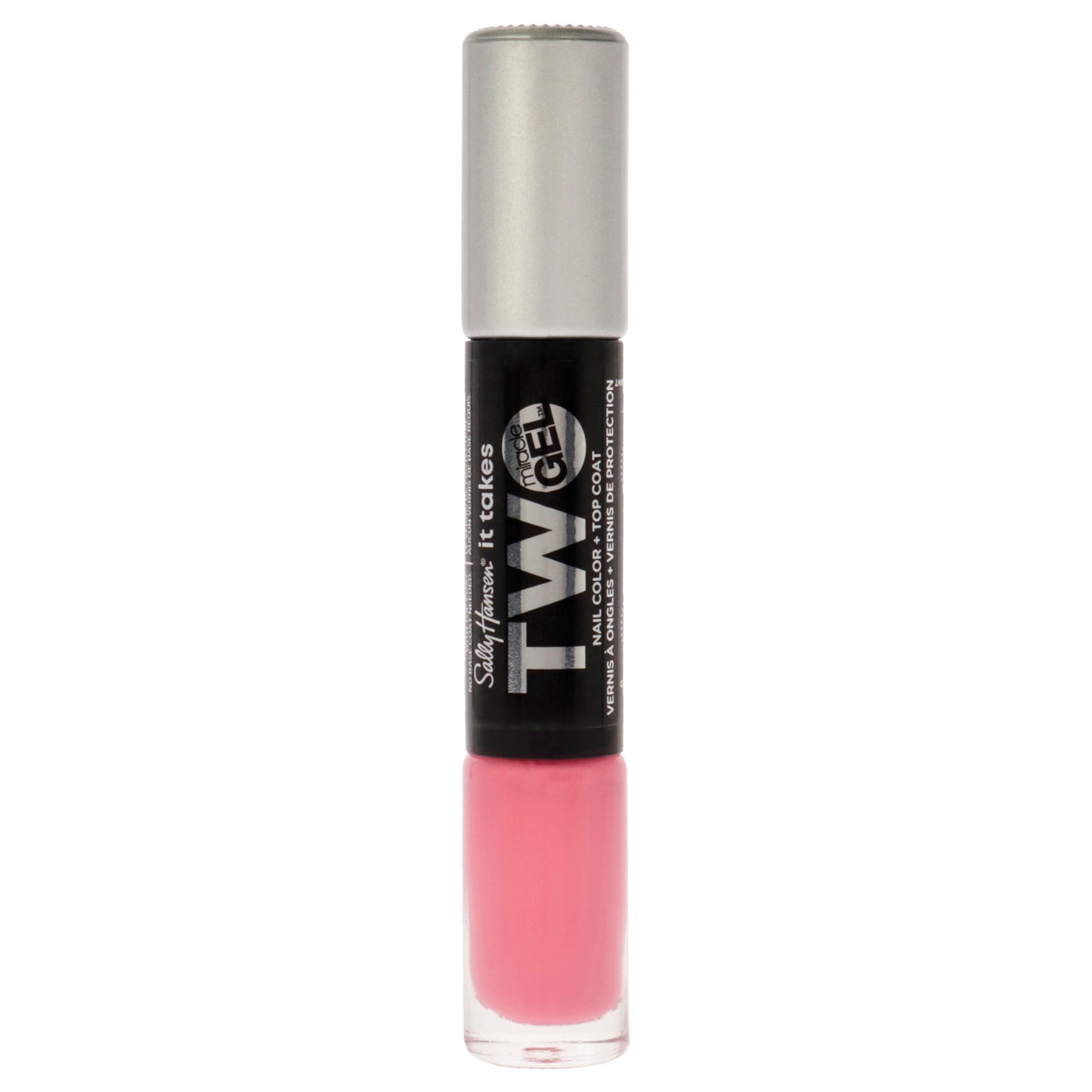 Miracle Gel It Take Two - 920 Rain-Glow by Sally Hansen for Women - 2 Pc 0.12oz Nail Polish, 0.12oz Top Coat