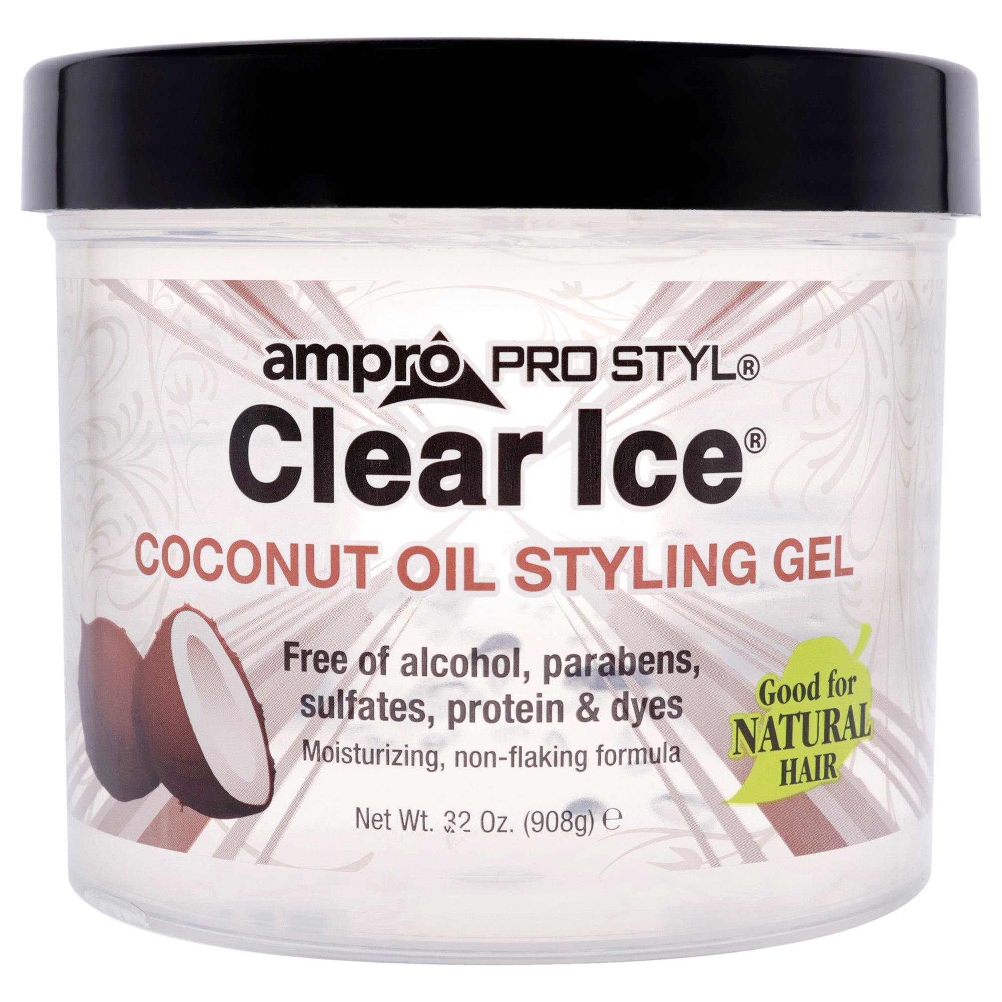 Pro Styl Clear Ice Gel - Coconut by Ampro for Women - 32 oz Gel