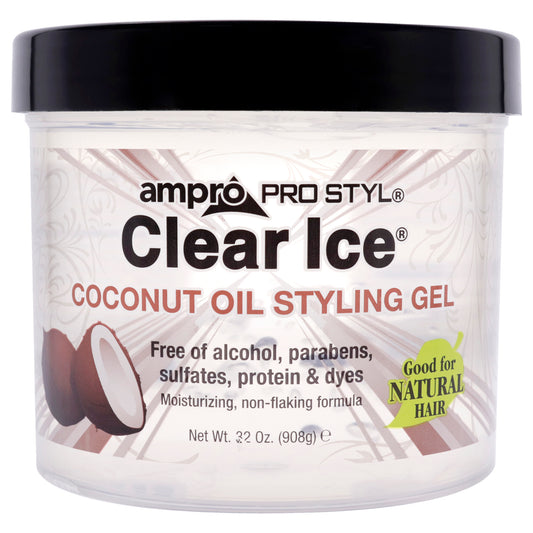 Pro Styl Clear Ice Gel - Coconut by Ampro for Women - 32 oz Gel