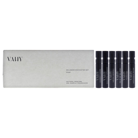 Balanced Encounter Set - Dusk 6 Pc Mini Gift Set 2ml Ember Haze EDP Spray Vial