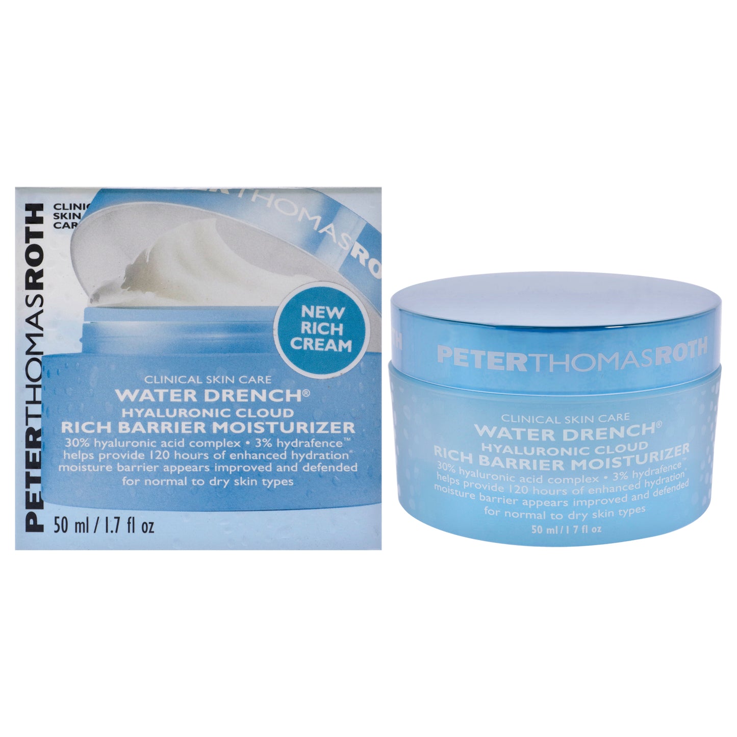 Water Drench Hyaluronic Cloud Rich Barrier Moisturizer 1.7 oz Moisturizer