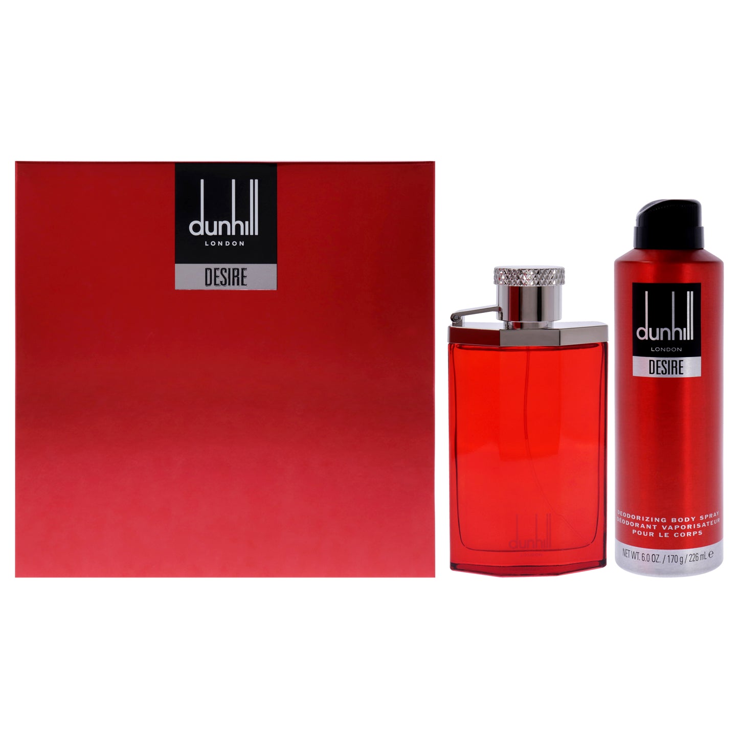 Desire Red London 2 Pc Gift Set 3.4oz EDT Spray