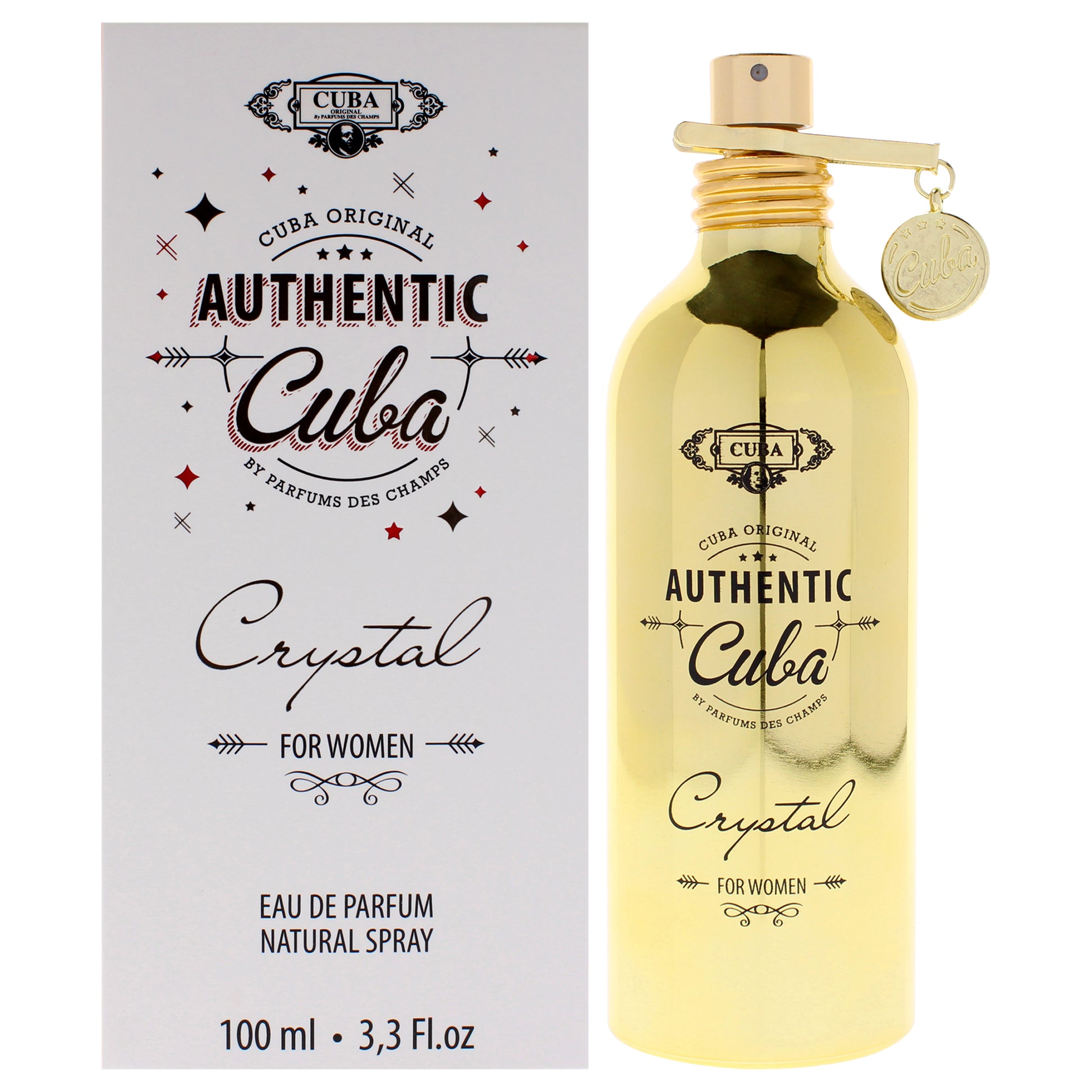 Cuba Authentic Crystal by Cuba for Women - 3.3 oz EDP Spray
