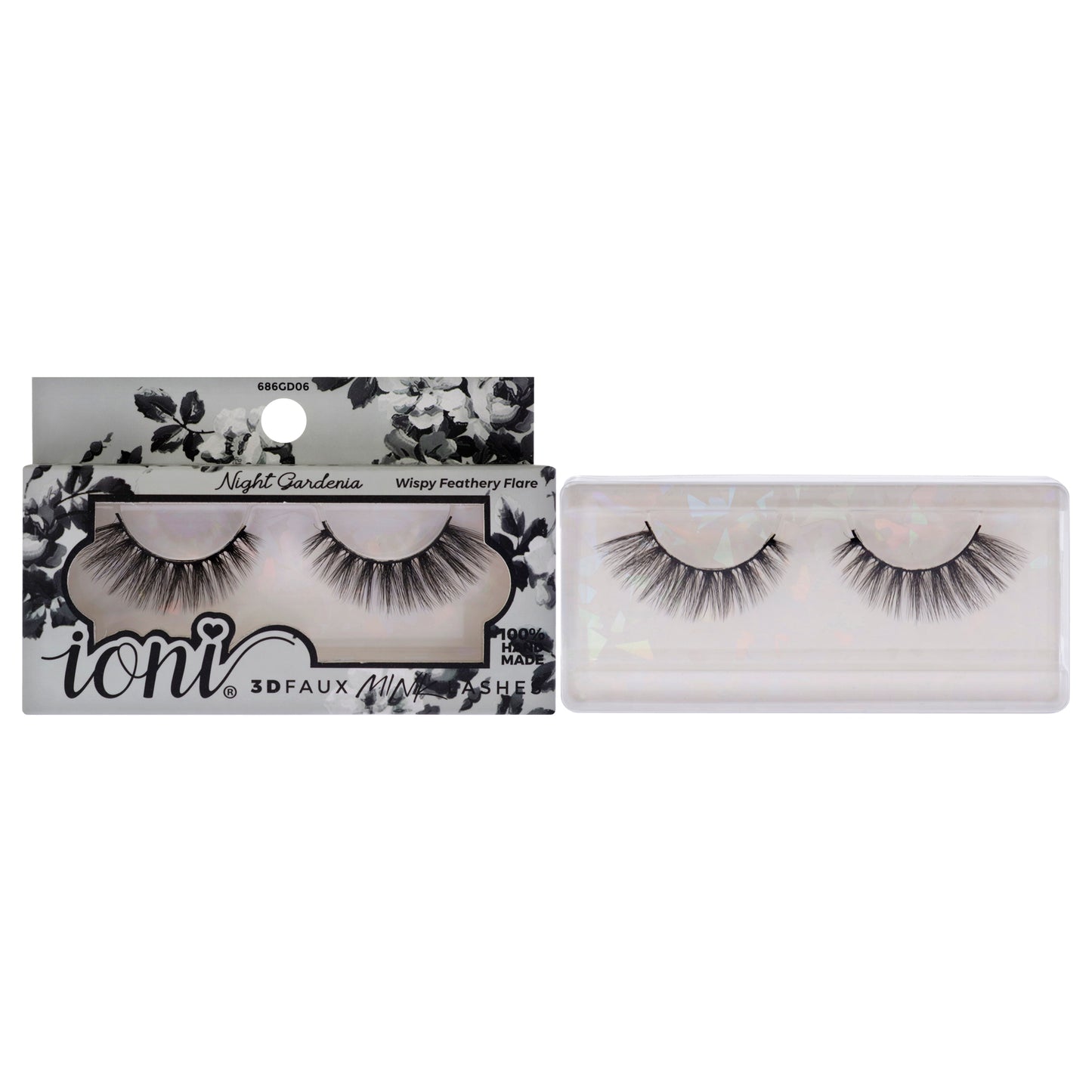 Lash Garden 3D Faux Mink Lashes - Night Gardenia by Ioni for Women - 1 Pair Eyelashes