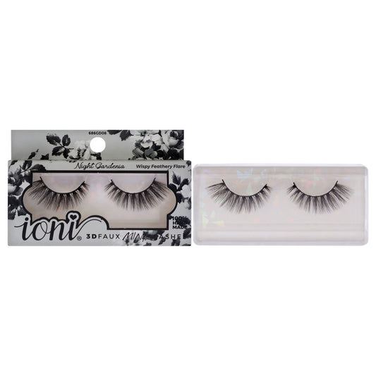 Lash Garden 3D Faux Mink Lashes - Night Gardenia by Ioni for Women - 1 Pair Eyelashes