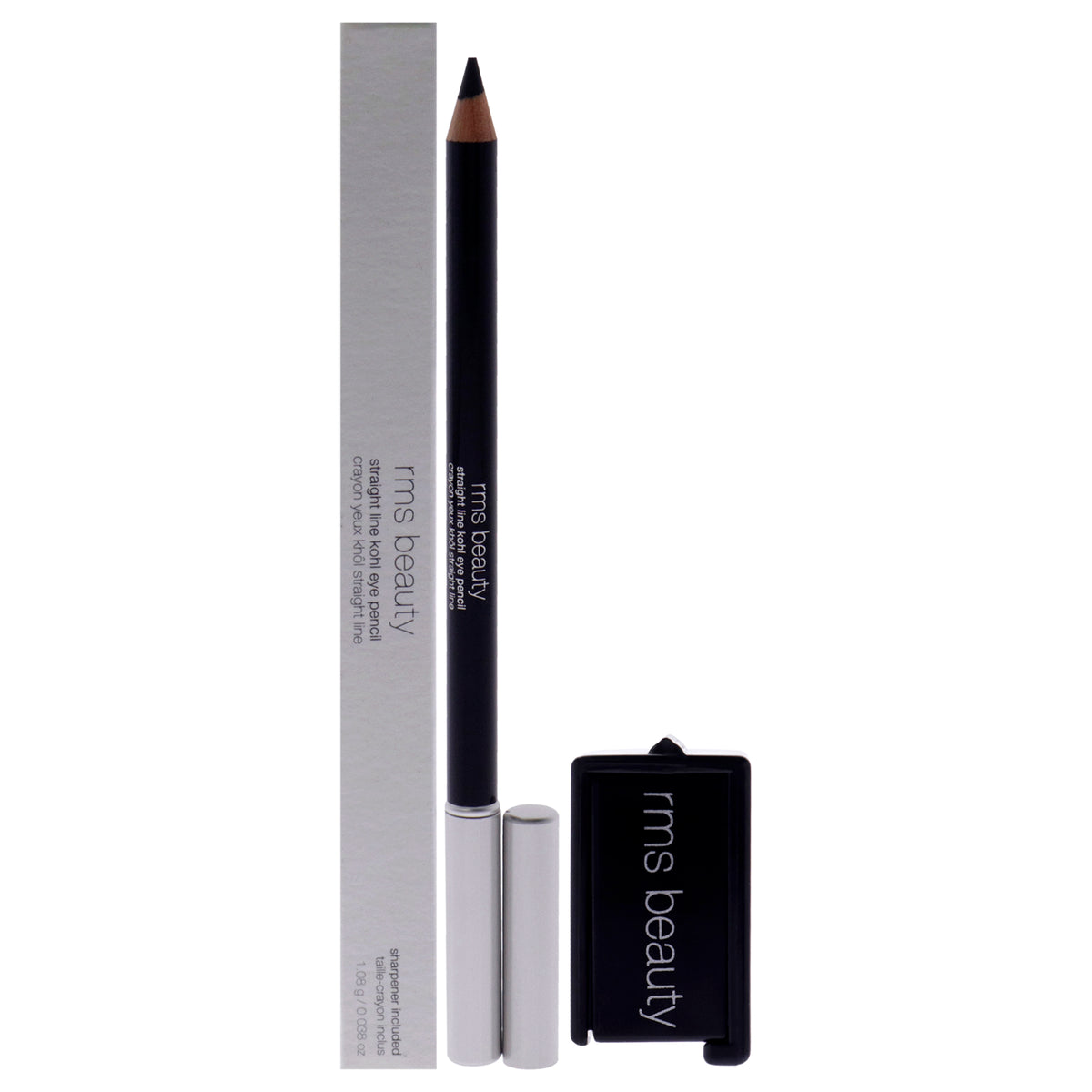 Straight Line Kohl Eye Pencil - HD Black by RMS Beauty for Women - 0.038 oz Eye Pencil - 0.038 oz Eyeliner