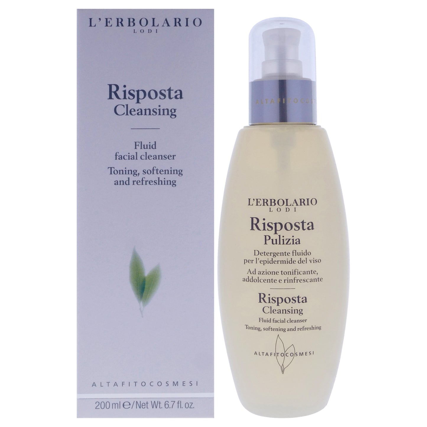 Fluid Facial Cleanser - Risposta by LErbolario for Women - 6.7 oz Cleanser